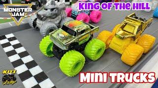 Epic Monster Jam MINI “Double Turn” Race Tournament! KOTH #1 Die-cast Toy Racing!