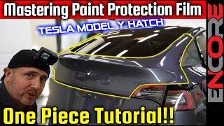 Tesla Model Y Hatch: One-Piece PPF Perfection Unveiled  Paint Protection Film Installation Tutorial