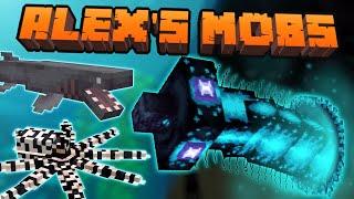 ALEX'S MOBS 1.11 ФИНАЛЬНЫЙ БОСС ЧЕРВЬ ПУСТОТЫ, ОСЬМИНОГ-МИМИК И НОВАЯ АКУЛА! ОБЗОР МОДА НА MINECRAFT