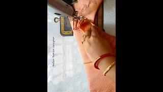 Unique model blouse back neck design cutting and stitching full video #backdesign #fashion #sewing