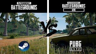 PUBG Steam vs PUBG Lite | Ultra Graphics Comparison & FPS Test