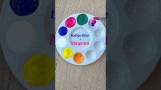 Color Mixing Recipes Just From Yellow, Magenta & Indigo Blue #shorts #art #painting #colors