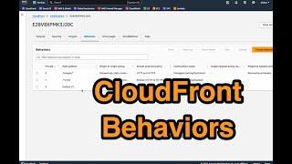 CloudFront Behaviors