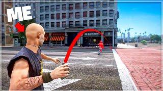 Pretending to be an NPC throwing GRENADES on GTA RP