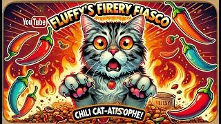 Fluffy’s Fiery Fiasco: The Chili Cat-astrophe ️