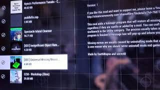 Fallout 4 Missing Workshop Menu Tab Fix (XBOX ONE S)