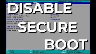 How to Disable Secure Boot Mode