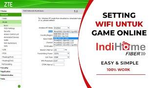 Cara SETTING WiFi INDIHOME Untuk GAME ONLINE | Setting Indihome Untuk Game Online