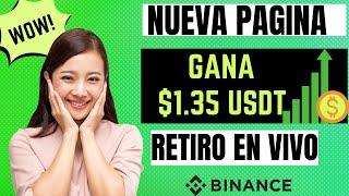 NUEVA APLICACION/ GANA $1.35 USDT DIARIO/ COMO GANAR USDT CON INVERSION