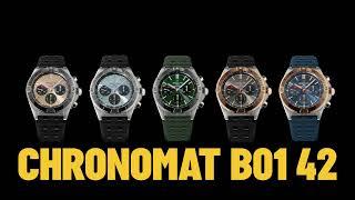 Breitling | Chronomat B01 42 with new Rouleaux-inspired rubber strap