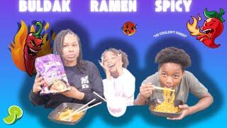 Tasting The NEW Buldak Ramen Noodles Habanero Lime Flavor ️ ‍🟩