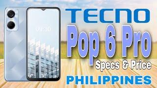 Tecno Pop 6 Pro Specs & Price in Philippines