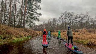 20 км по Нерской на SUP от озера до Хотеичей 17112024