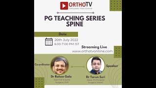 Post Graduate Spine Teaching Series – Part – 1