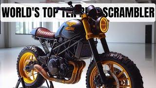 WORLD'S TOP TEN BEST SCRAMBLER MOTORCYCLES IN 2024 | Best Motorcycle | Info Moto