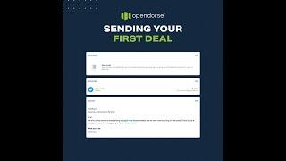 Sending Your First Deal on Opendorse
