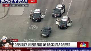 LASD CHASE OF ARMED SUSPECT  #policechase #Lasd #Lapd #NorthHollywood