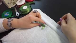 Первые шаги в вышивке лентами. First steps in embroiding with ribbon