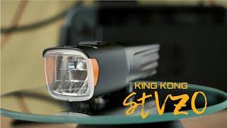 Świetna lampka rowerowa King Kong z odcięciem StVZO (aku 18650 / USB-C) [King Kong Bike Lamp review]