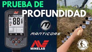 Depth Test Minelab Manticore Metal Detector