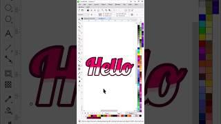 Simple Text Effect in CorelDraw  #learncoreldraw #graphicdesign #coreldrawtutorial