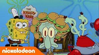 SpongeBob Kanciastoporty | Tłusty Krab. Najlepsze momenty | Nickelodeon Polska