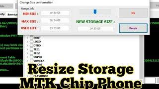 How To Resize Storage MediaTech Phone