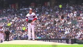 Dylan Cease Slow Motion Pitching Mechanics (3rd Base Side)