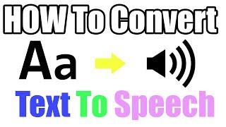 How To Convert text to Speech Online | NO DOWNLOAD | NO INSTALLATION