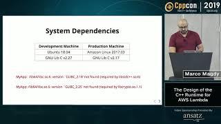 CppCon 2019: Marco Magdy “The Design of the C++ Runtime for AWS Lambda”