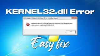 Fix Dynamic Link Library KERNEL32.dll Error In Windows 7