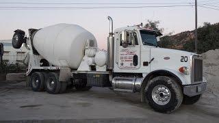 Concrete Truck Cement Delivery Mixer Trucks Rear Chute Video Review