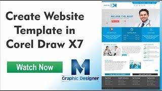 How To | Create Website Template | in Corel Draw X7 | 2019