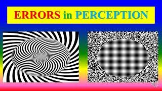 ERRORS IN PERCEPTION - Applied psychology for Nursing