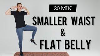 FLAT STOMACH FAST / Belly Fat Burn/ 20 min Standing Workout / No Jumping / No Squats / No Lunges