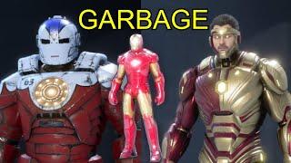 A brief look at Iron Man's costumes in Marvel's Avengers