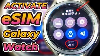 How to activate e sim on your Samsung Galaxy Watch | Galaxy watch LTE set up.