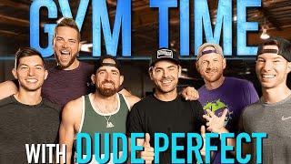 DUDE PERFECT takes over Gym Time | Gym Time w/ Zac Efron