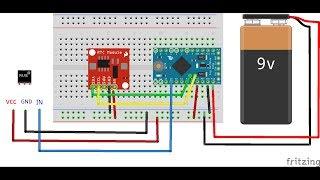 FLProg+Arduino - таймер для светильника