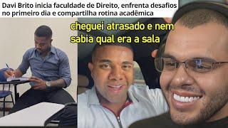 DAVI BRITO CALA OS HATERS E CONTA COMO FOI O PRIMEIRO DIA NA FACULDADE