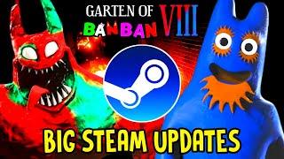 GARTEN OF BANBAN 8 - NEW BIG UPDATES on STEAM and NEW OFFICIAL ICONS of a NEW GAME 