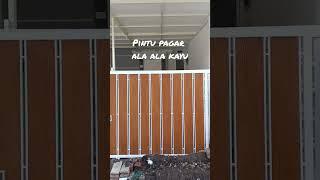 Pintu Pagar Woodplank ala ala kayu #bengkellasmalang #pagarmotifkayu #jasakanopimalang