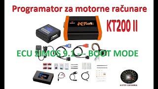 KT 200 II   reading and writeing ECU SIMOS 9 1   BOOT MODE