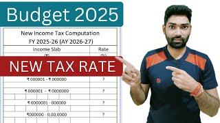 New Income tax slab rate FY 2025 26 (AY 2026-27) in Budget 2025 | No income tax up to 12 lakh