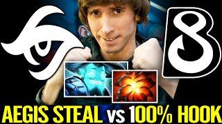 SECRET VS B8 HIGHLIGHT - Dendi Aegis Steal Storm Spirit vs 100% Hookshot Clock Dota 2 Beyond Epic