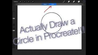 Draw an Actual Circle in Procreate! NO PAINT BRUSH/NO IMPORTED MEDIA