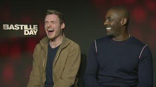 Bastille Day: Idris Elba and Richard Madden giggle about fart sounds and 'bollocks'