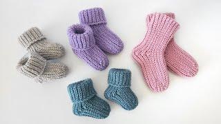 Master class. Crochet baby socks from 0 months to 1 year. Socks for newborns