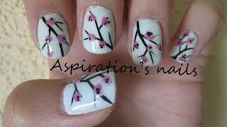 Cute Cherry Blossom Nail Art