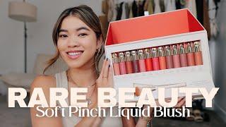 Rare Beauty Soft Pinch Liquid Blush | Every Single Shade - Swatches & Application of all 13 shades!